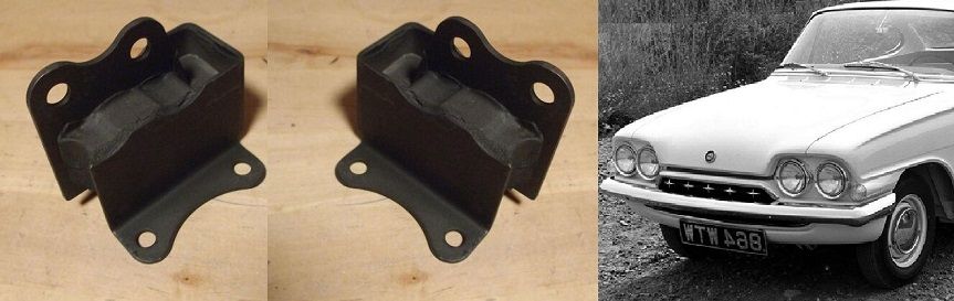 FRONT ENGINE MOUNTS x2 (Ford Consul Classic Capri) (109e & 116e) (1961-64) 