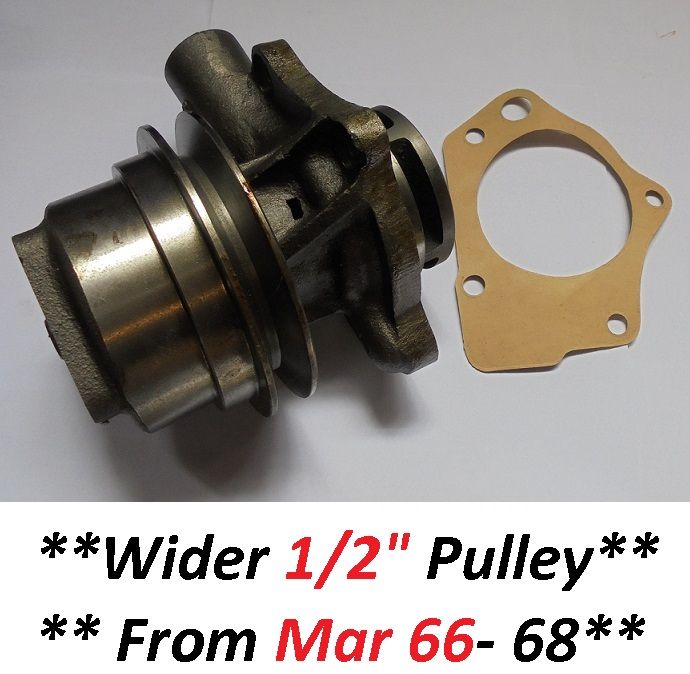WATER PUMP (Austin Healey 3000) (**Wide Belt Pulley**) (**From Mar 66- 68**) 