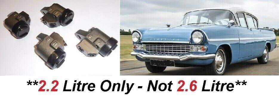 FRONT BRAKE WHEEL CYLINDERS x4 (Vauxhall Cresta PA) (**2.2 Litre Only**) (**1957- 60 Only**)