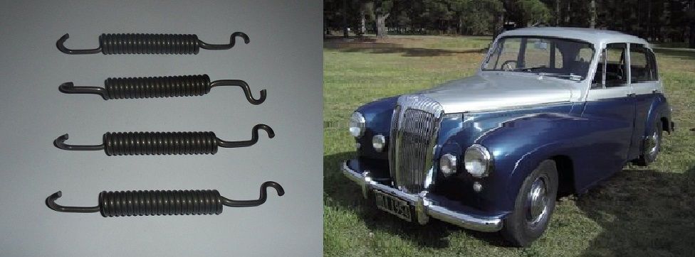 FRONT BRAKE SHOE SPRINGS x4 (Daimler Century) (DJ252, DJ254, DJ256 & DJ260) (1954- 57) 