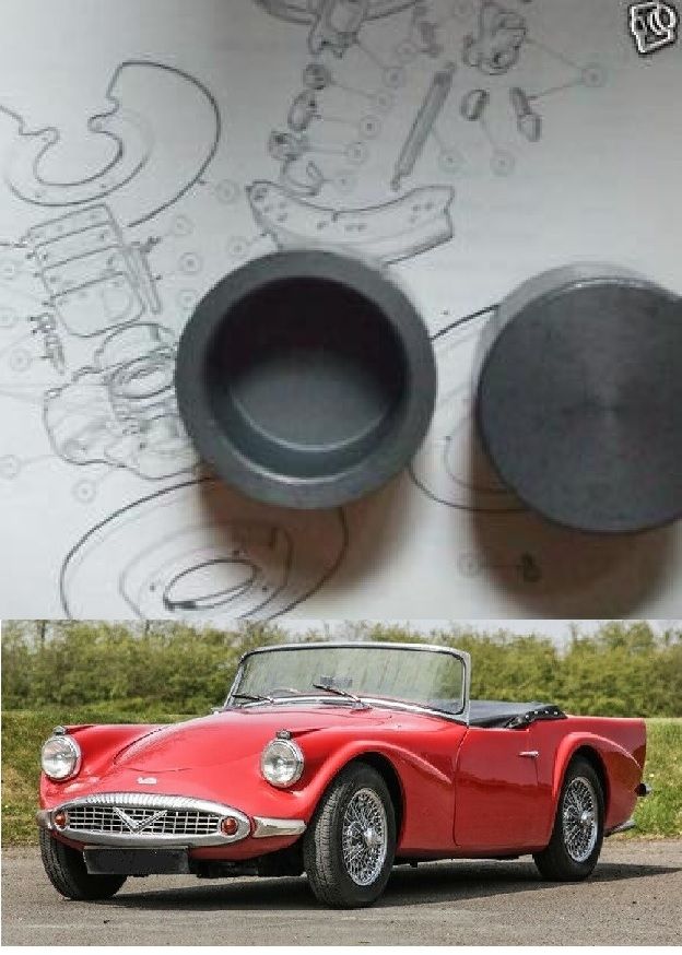 FRONT BRAKE CALIPER PISTONS x2 (Daimler Dart SP250) (1959- 64)