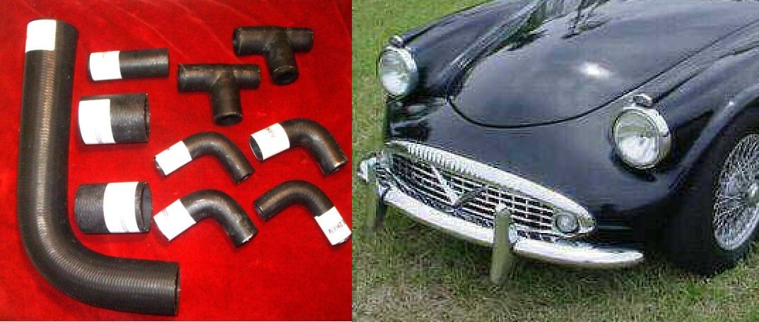 RADIATOR HEATER WATER HOSES KIT (Daimler Dart SP250) (1959- 64)
