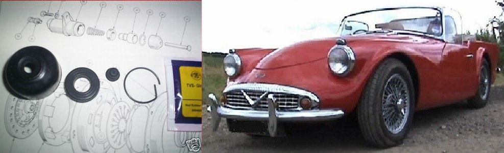 CLUTCH SLAVE CYLINDER REPAIR SEALS KIT (Daimler Dart SP250) (1959- 64) 