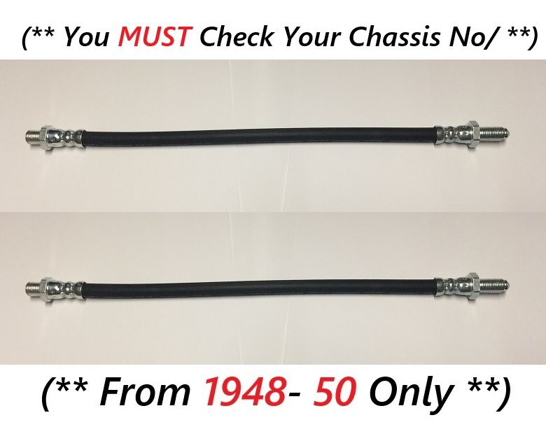 FRONT BRAKE HOSES x2 (Austin A40 Devon & Dorset) (** Check Chassis No/**) (** From 1948- 50 Only **)  