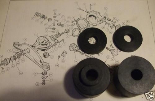 FRONT DIFFERENTIAL MOUNTS x4 (Triumph Herald & Vitesse) (1959- 71)