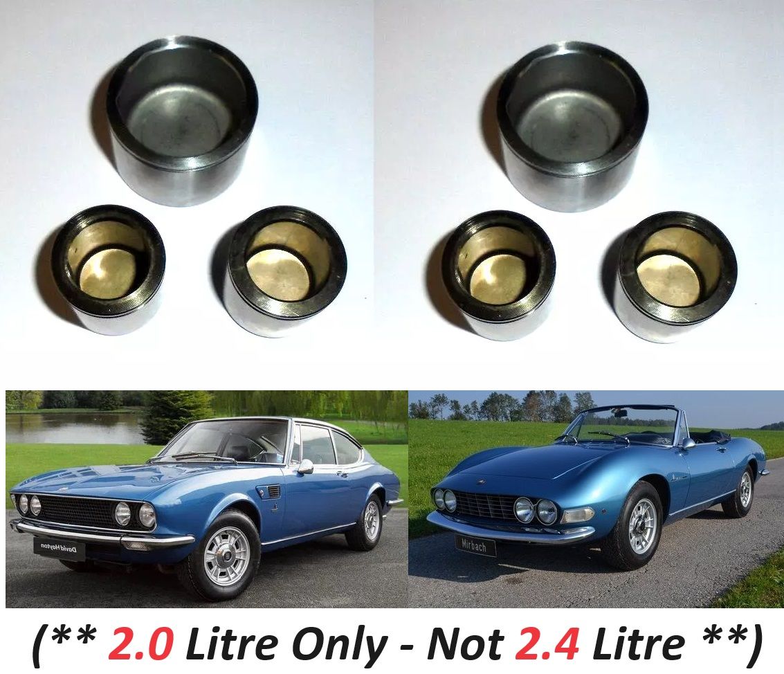 REAR BRAKE CALIPER PISTONS x6 (Fiat Dino 2000) (** 2.0 Litre Only **) (1966- 69)  