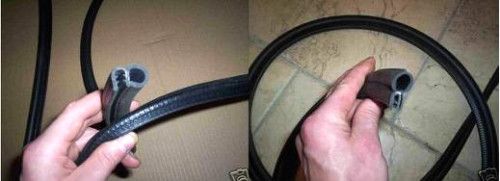 DOOR RUBBER SEALS & BOOT SEAL (Triumph TR4a, TR5  & TR6) (1965- 76)