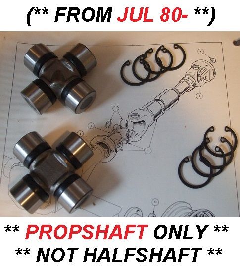 PROPSHAFT UNIVERSAL JOINTS x2 (Daimler DS420 Limo) (** From Jul 1980- 92 **)  