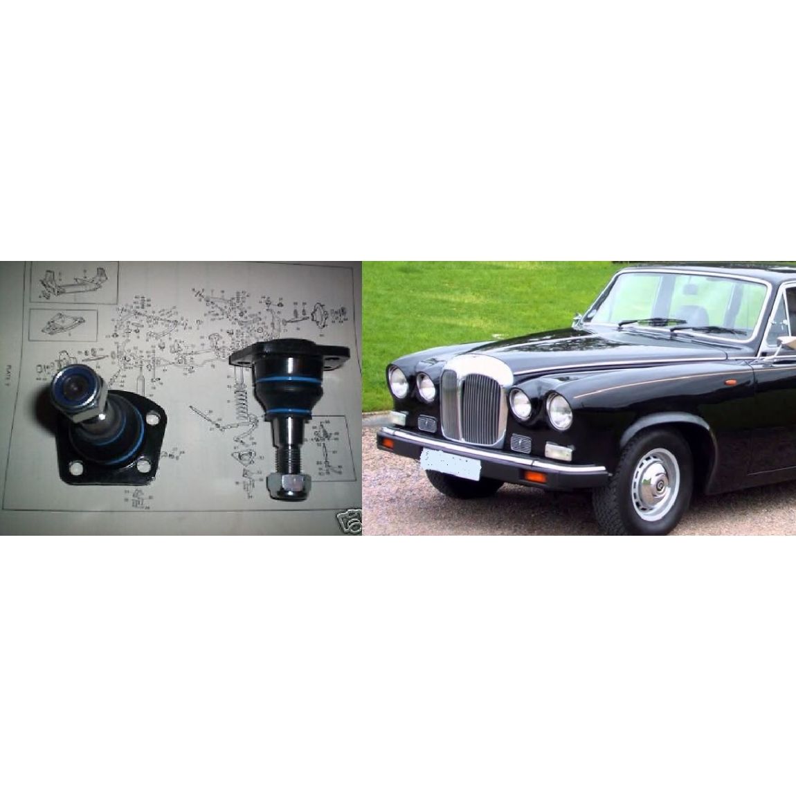 LOWER BALL JOINTS x2 (Daimler DS420 Limo) (1968- 92)