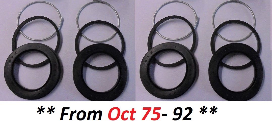 REAR BRAKE CALIPER REPAIR SEALS KITS x2 (Daimler DS420 Limo) (** From Oct 75- 92 **) 
