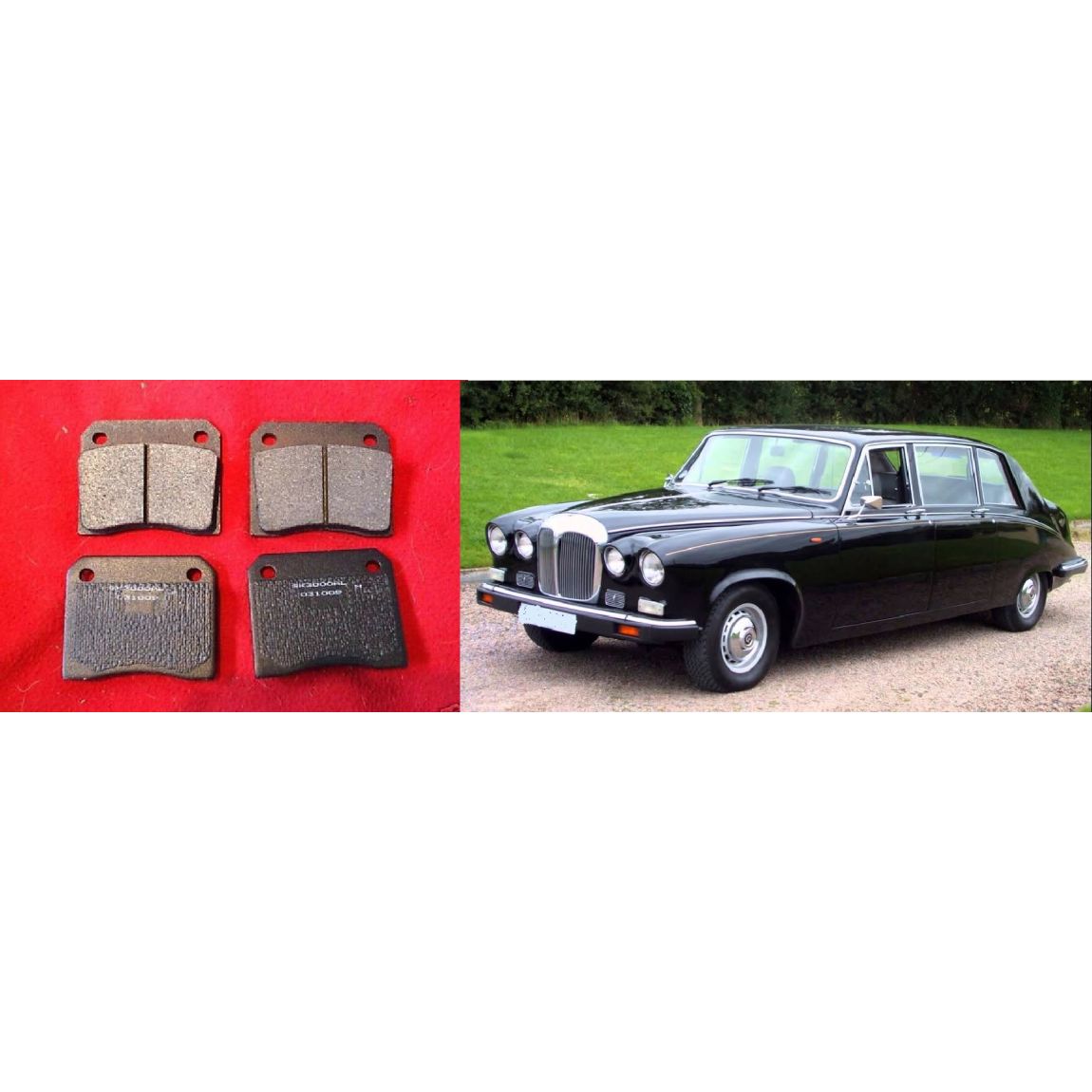 REAR BRAKE PADS SET (Daimler DS420 Limousine) (Sep 75- 92)