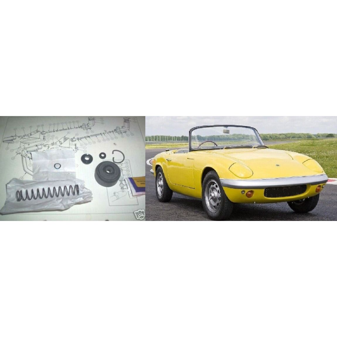 BRAKE MASTER CYLINDER REPAIR SEALS KIT (Lotus Elan) (S2 S3 S4 Sprint & Plus 2) (**From 1964- 74**)