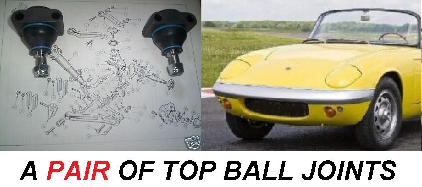 TOP BALL JOINTS x2 (Lotus Elan) (1963- 74)