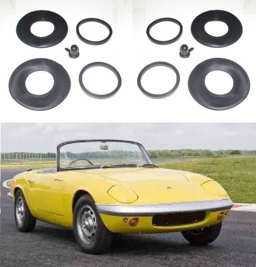 REAR BRAKE CALIPER REPAIR SEALS KITS x2 (Lotus Elan) (1963- 74) 