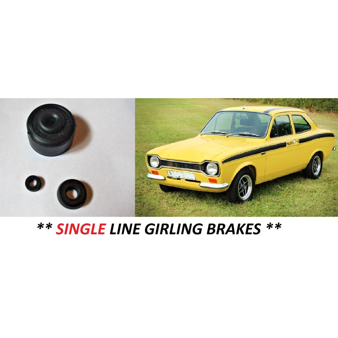 BRAKE MASTER CYLINDER REPAIR SEALS KIT (Ford Escort Mk1) (Twin Cam, Mexico & RS1600) (1970- 74)