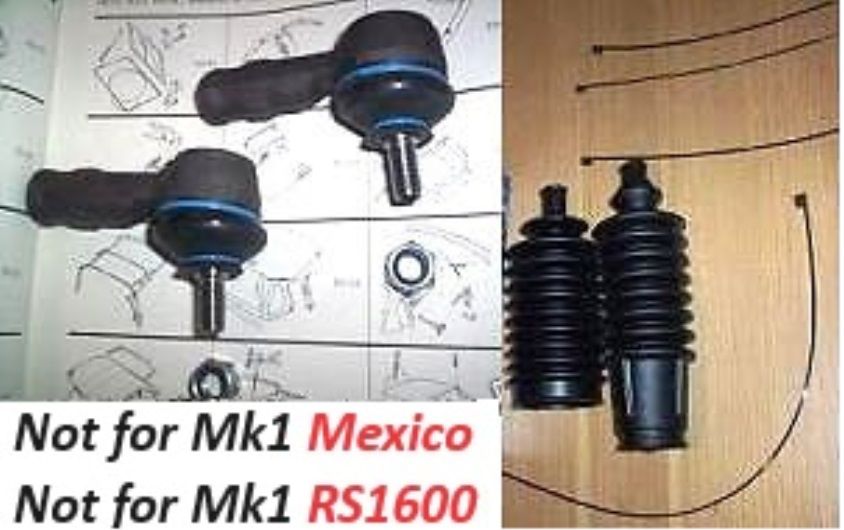 TRACK ROD ENDS & STEERING RACK GAITERS (Escort Mk1) (1968- 75)