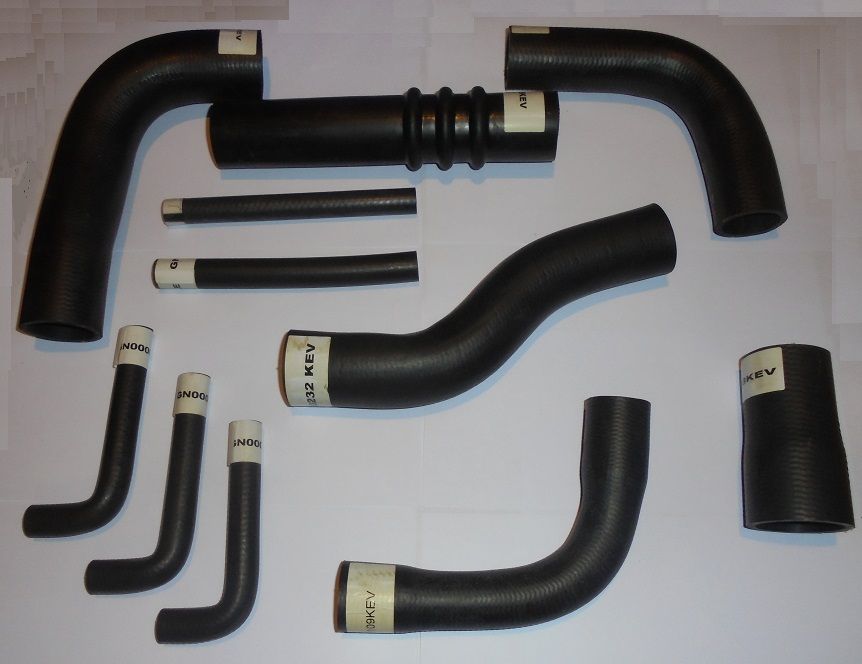 RADIATOR HEATER WATER HOSES KIT (Jaguar E Type) (Ser.1) (**3.8 Litre Only**) (1961- 64) 