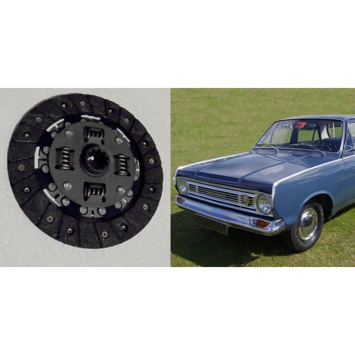 CLUTCH PLATE ONLY (Vauxhall Victor FC101) (1595cc) (1964- 67)  