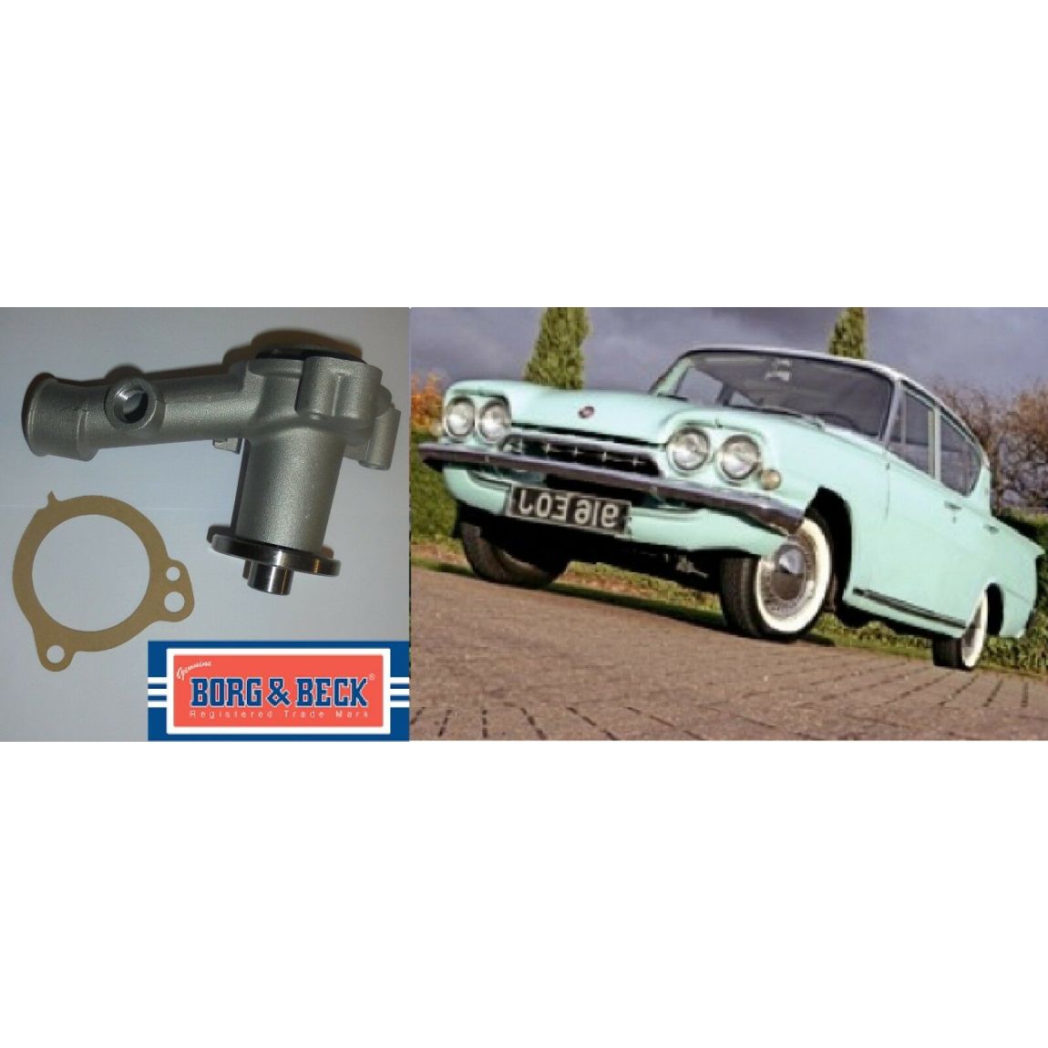 WATER PUMP (Ford Consul Capri Classic) (109e & 116e) (1961- 64) 