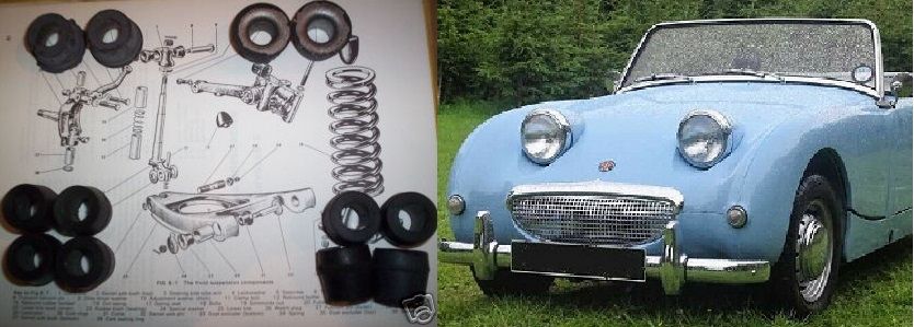 FRONT SUSPENSION BUSH KIT x12 (Austin Healey Frogeye Sprite) (1958- 61)