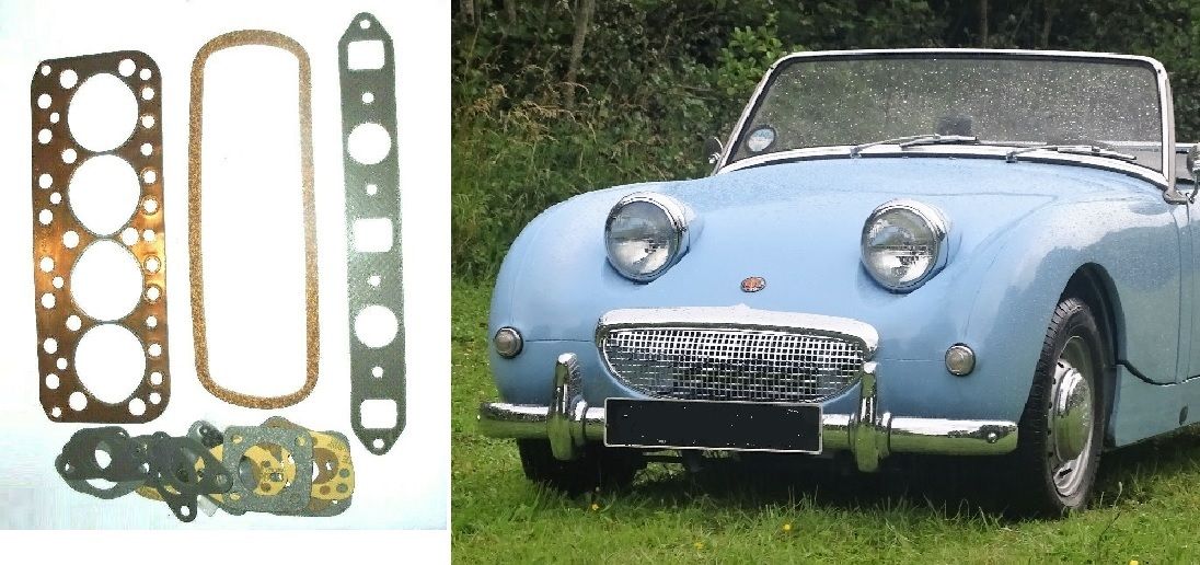 COPPER HEAD GASKET SET (Austin Healey Frogeye Sprite) (948cc) (1958- 61) 