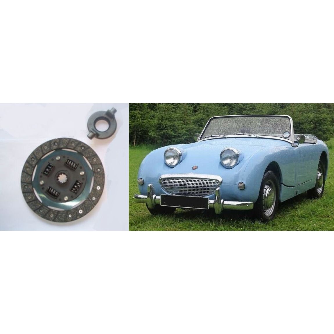 CLUTCH PLATE & RELEASE BEARING (Austin Healey Frogeye Sprite) (1958- 61)