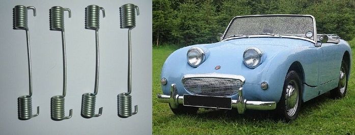 FRONT BRAKE SHOE SPRINGS x4 (Austin Healey Frogeye Sprite) (1958- 61)