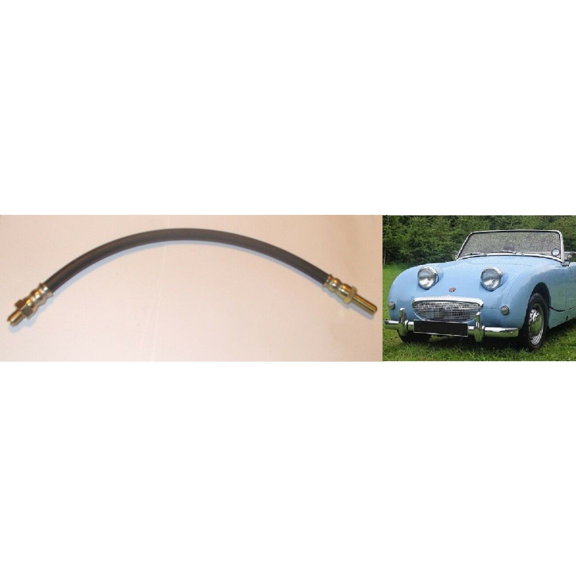 REAR BRAKE HOSE x1 (Austin Healey Frogeye Sprite) (1958- 61)