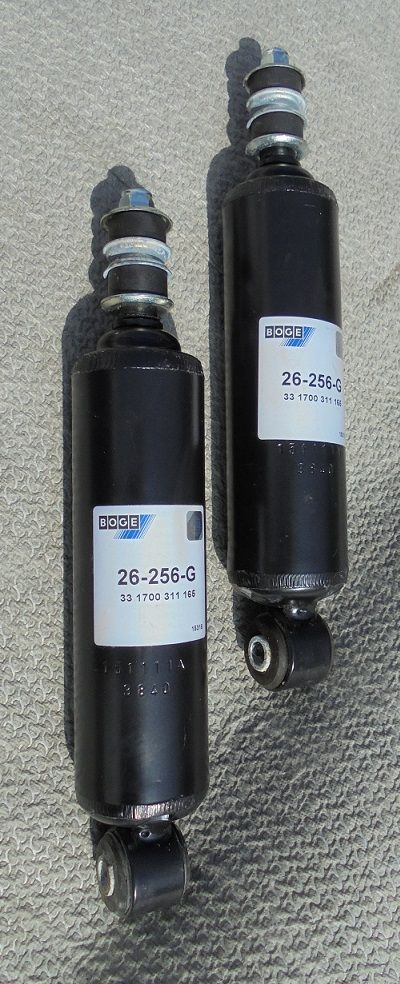 ** FRONT SHOCK ABSORBERS DAMPERS x2 (Jaguar Mk1 & Mk2, S Type) (1955- 69)  