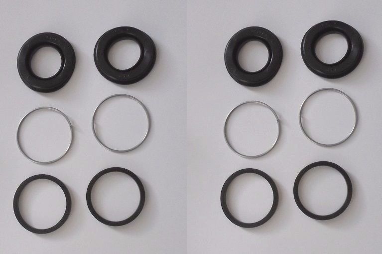 REAR BRAKE CALIPER REPAIR SEALS KITS x2 (Lancia Fulvia & Flavia) (Sep 1970- 76) 