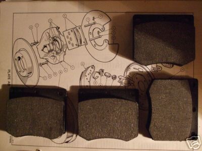 FRONT BRAKE PADS SET (Ford Consul) (**Granada Shape**) (1972- 77)