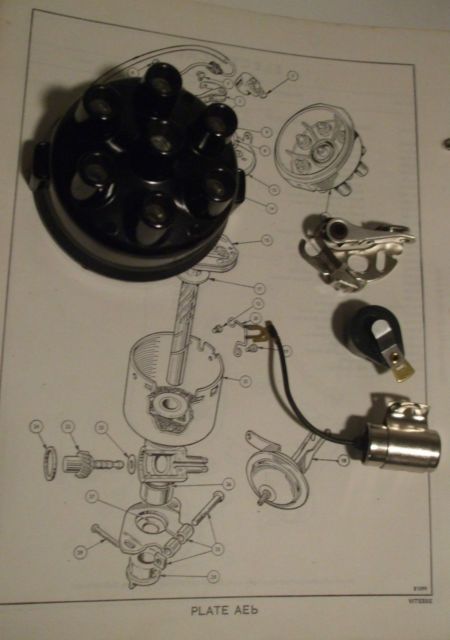 DISTRIBUTOR CAP POINTS ROTOR ARM CONDENSER (Triumph Vitesse 1600cc & 2.0 Litre) (* DELCO TYPE *) (1962- 71)