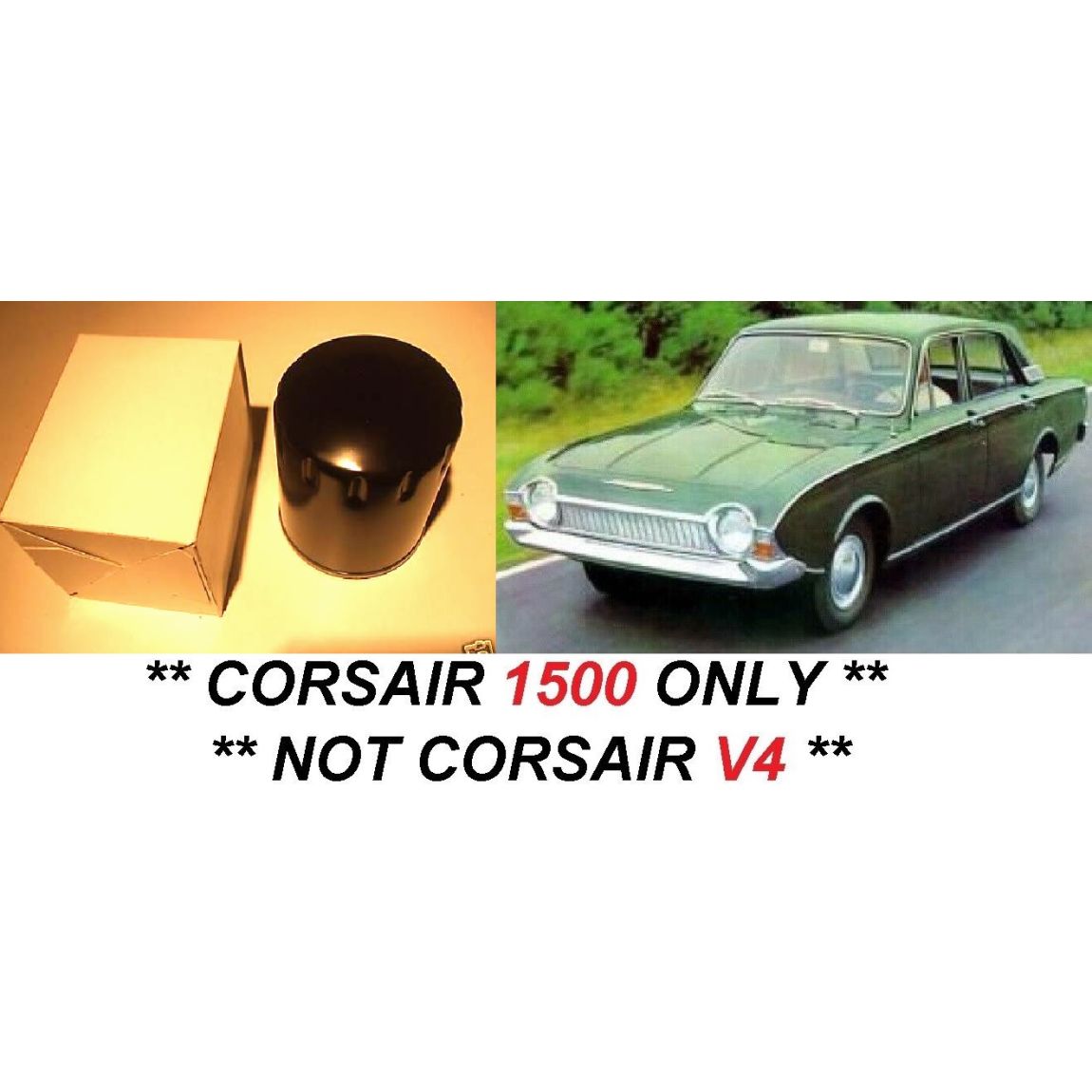 OIL FILTER (Ford Consul Corsair) (1500cc) (**Spin On Type**) (**From 1964- 65**)