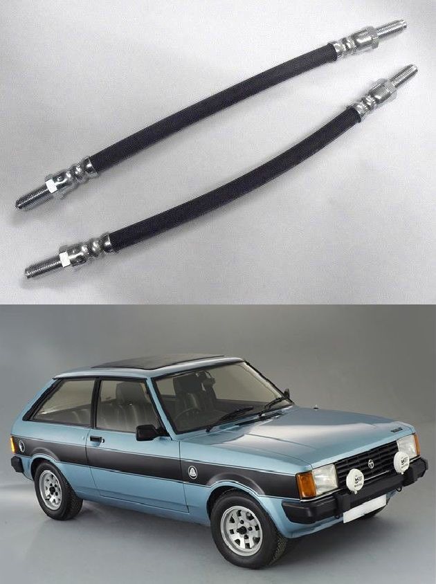 FRONT BRAKE HOSES x2 (Talbot Sunbeam Horizon) (1.0, 1.3, 1.3 & Lotus) (1977- 82) 