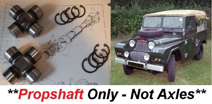 UNIVERSAL JOINTS x2 (Austin Gipsy) (**Propshaft**) (1958- 68)  