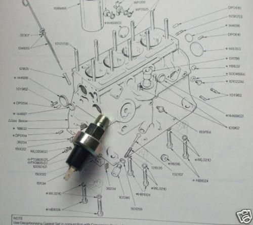 OIL PRESSURE SWITCH (Jaguar E Type) (Ser.3 V12, 5.3 Litre) (1971- 75)