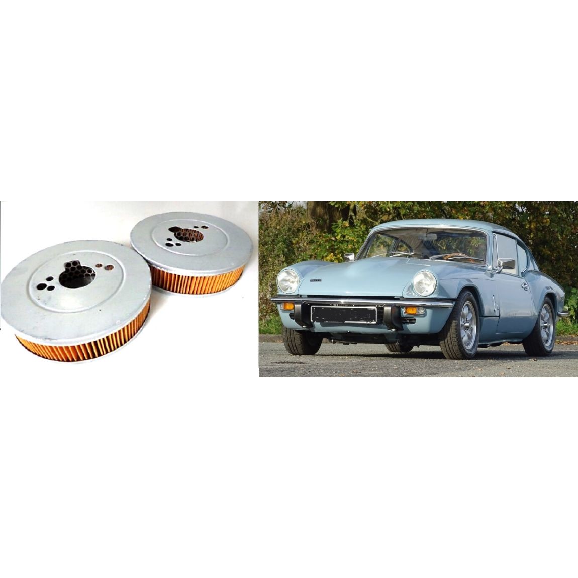 AIR FILTERS x2 (Triumph GT6) (Mk1, Mk2 & Mk3) (1966- 74)