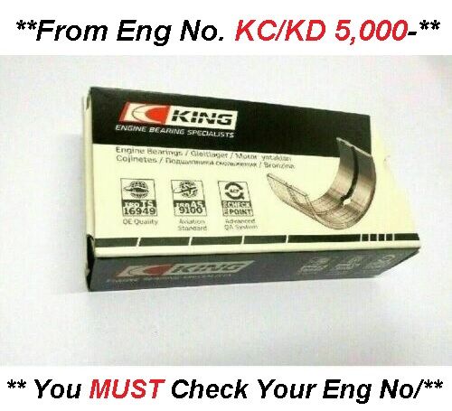 MAIN BEARINGS SET +010 (Triumph GT6) (Mk1 Late, Mk2, Mk3) (2.0 Litre) (** See Eng No/.**) (1998cc) (From Sep 67- 74)