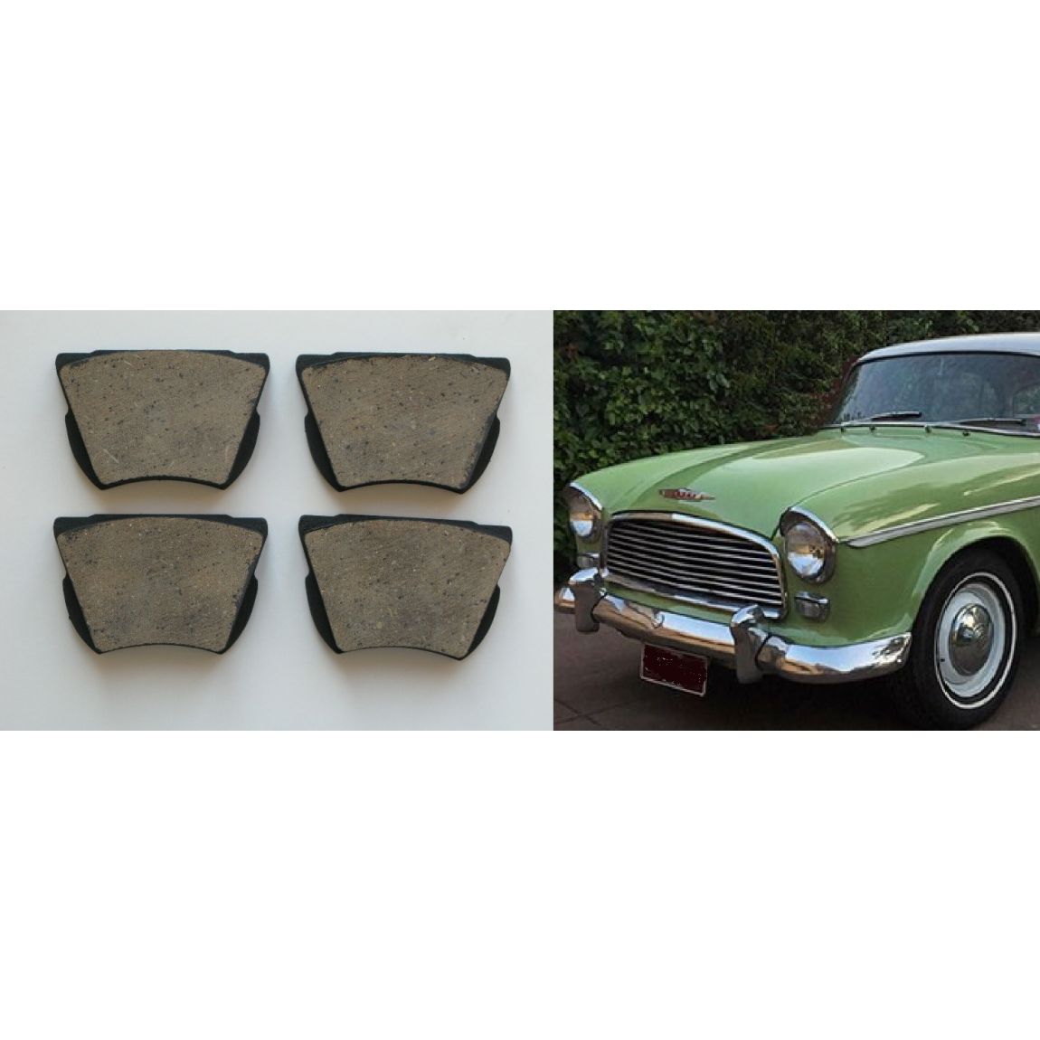FRONT BRAKE PADS SET (Humber Hawk) (Ser.2,3,4,4a) (** From Oct 60- 68**)  