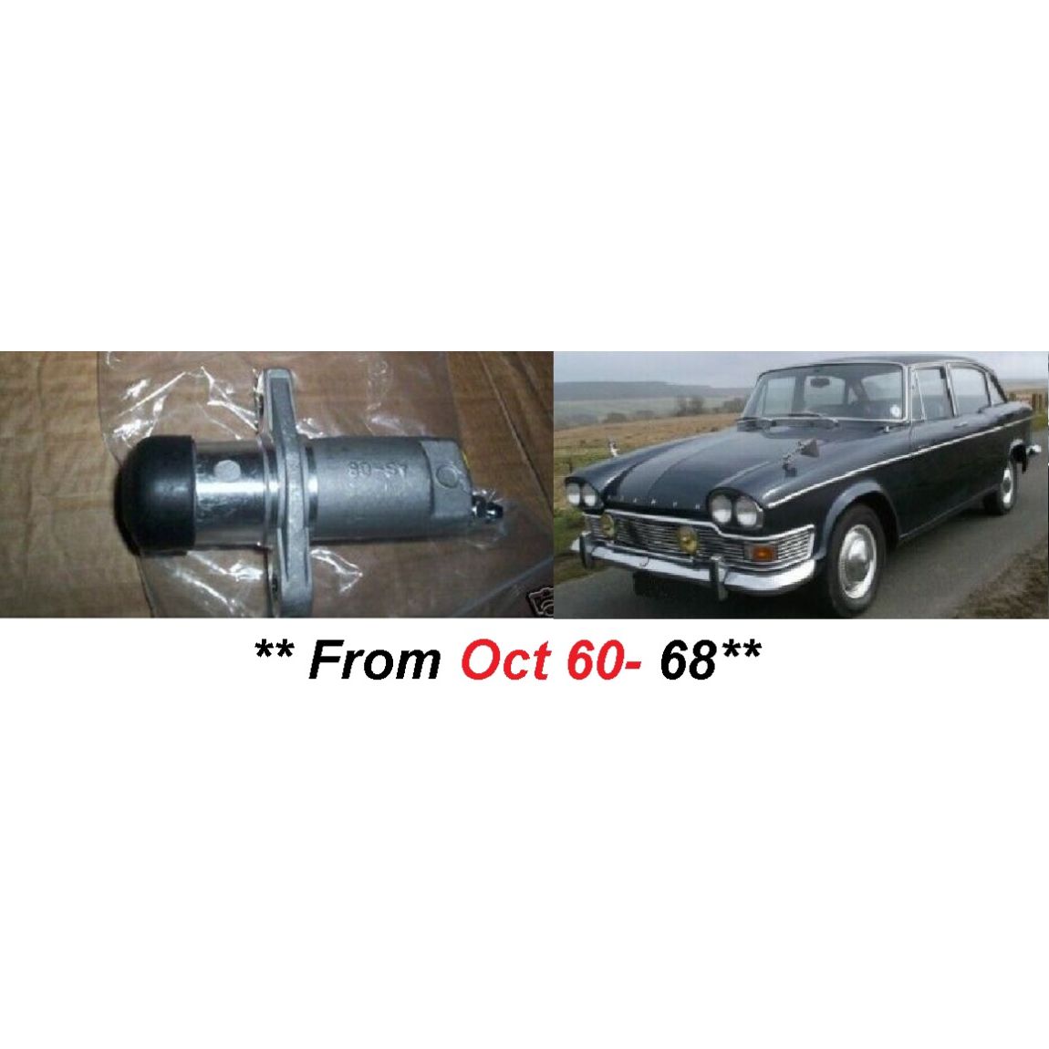 CLUTCH SLAVE CYLINDER (Humber Hawk) (Ser.2,3,4,4a) (** From Oct 1960- 68 **)  
