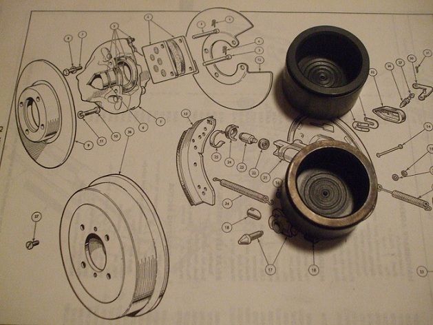 FRONT BRAKE CALIPER PISTONS x2 (Vauxhall Viva HA & 90) (1963- 66)