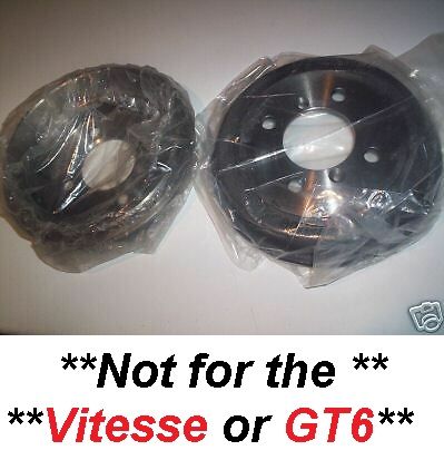 REAR BRAKE DRUMS x2 (Triumph Herald) (1959- 71)