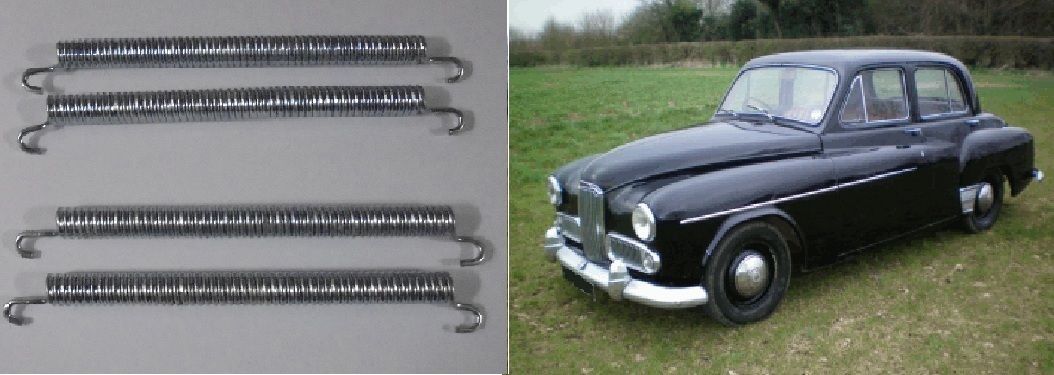 FRONT BRAKE SHOE SPRINGS x4 (Humber Hawk) (Mk6 & Mk6a) (1954- 57 Only) 