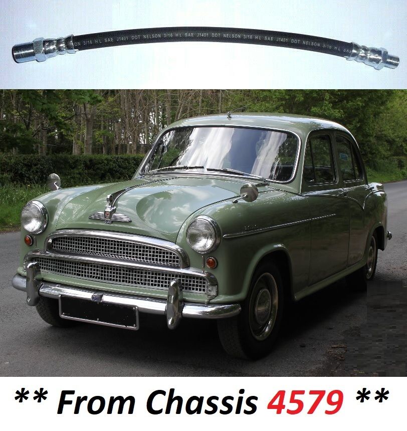 CLUTCH HOSE PIPE x1 (Morris Isis) (Ser.2 Late) (** From Ch.4579 To 1958 **)