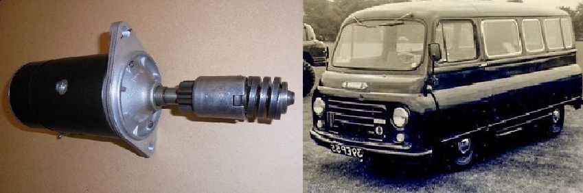 STARTER MOTOR (Austin / Morris J2 Van) (1500 & 1622) ( Petrol) (1956- 67) 