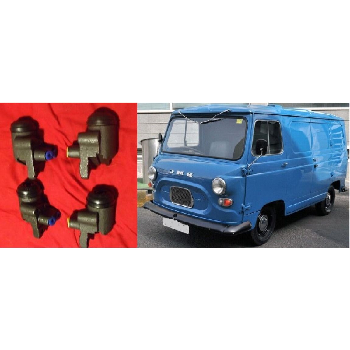 FRONT BRAKE WHEEL CYLINDERS x4 (Austin / Morris J4 Van) (1960- 74)        