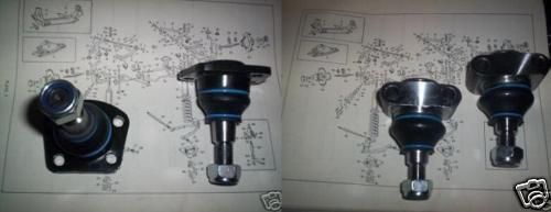 TOP & LOWER BALL JOINTS SET x4 (Daimler Sovereign & Double Six)