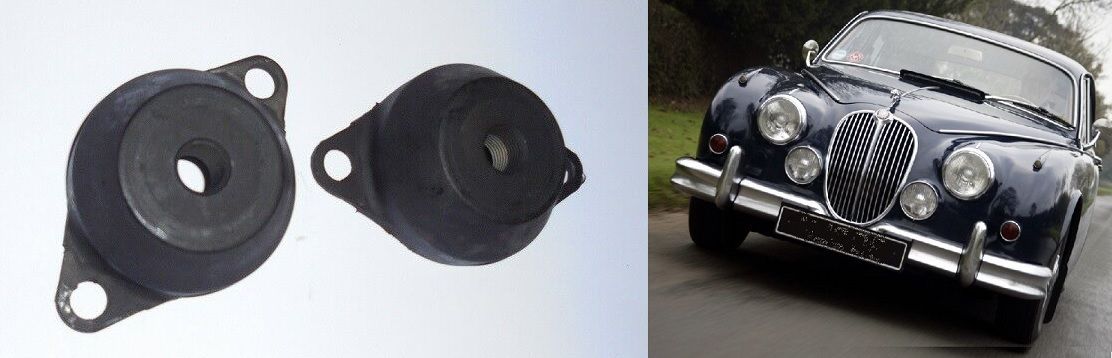 FRONT ENGINE MOUNTS x2 (Jaguar Mk1 & Mk2) (2.4, 3.4 & 3.8) (1955- 69) 