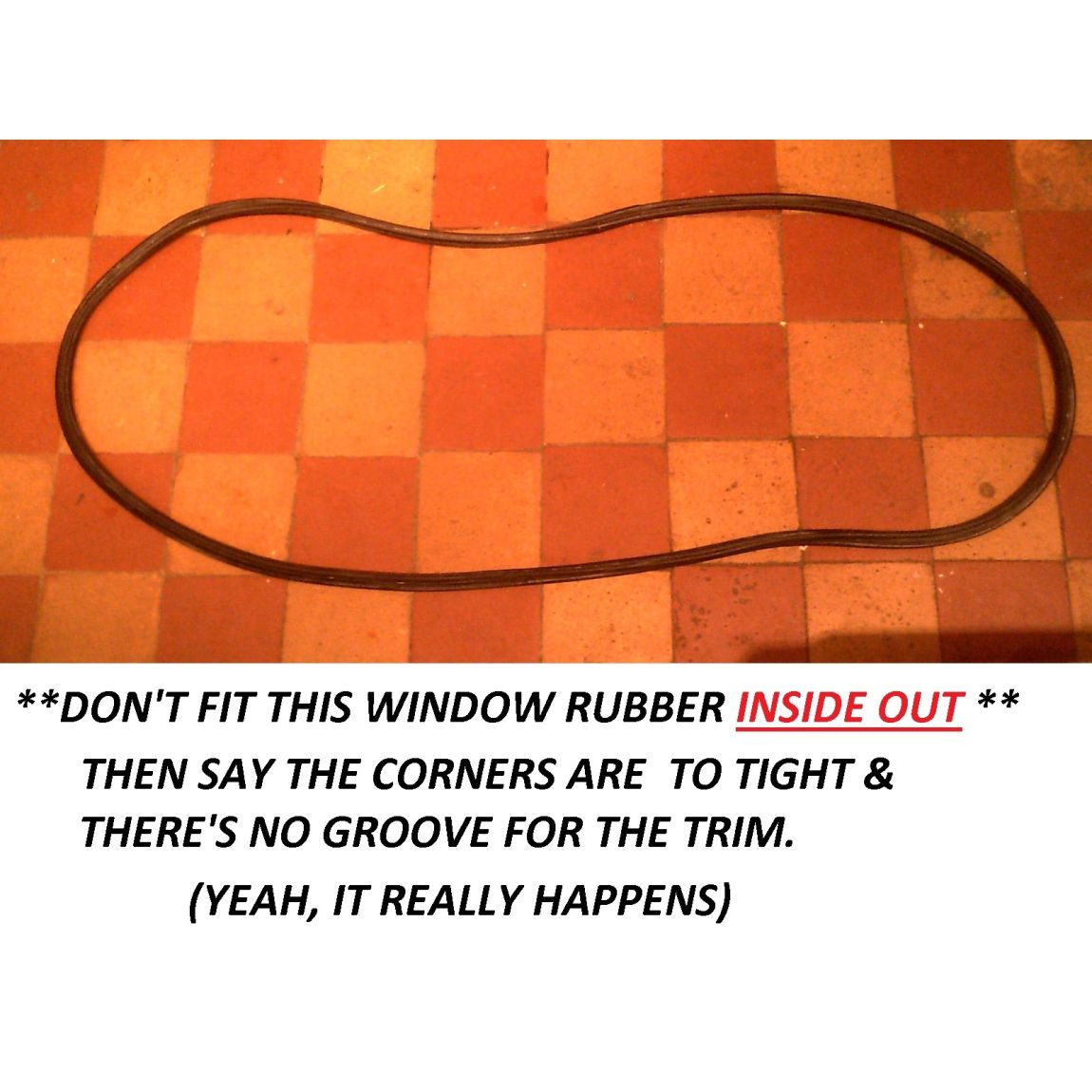 REAR WINDOW RUBBER SEAL (Jaguar Mk2 & Daimler V8 250) (1959- 69)