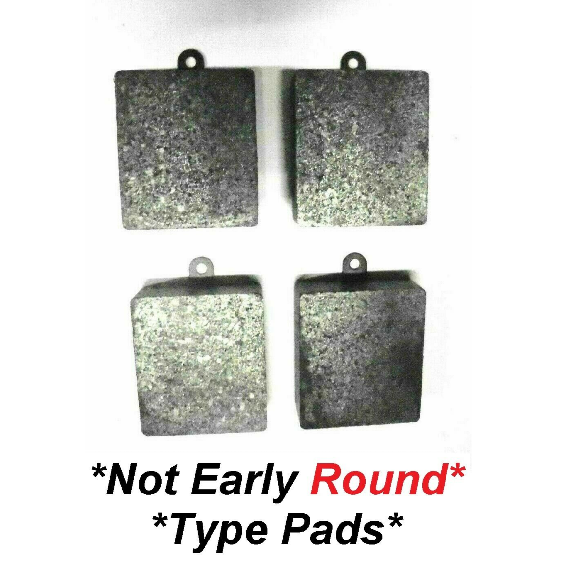 FRONT or REAR BRAKE PADS SET (Jaguar Mk1 Saloon) (** SQUARE TYPE PADS **) (1955- 58)